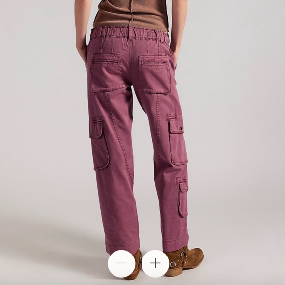 Free People Tahiti Army Green cargo pant, M, GP1503 - Picture 2 of 5